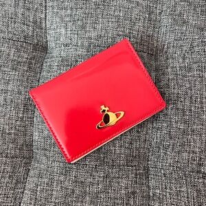 NWT Vivienne Westwood Orange Card Holder